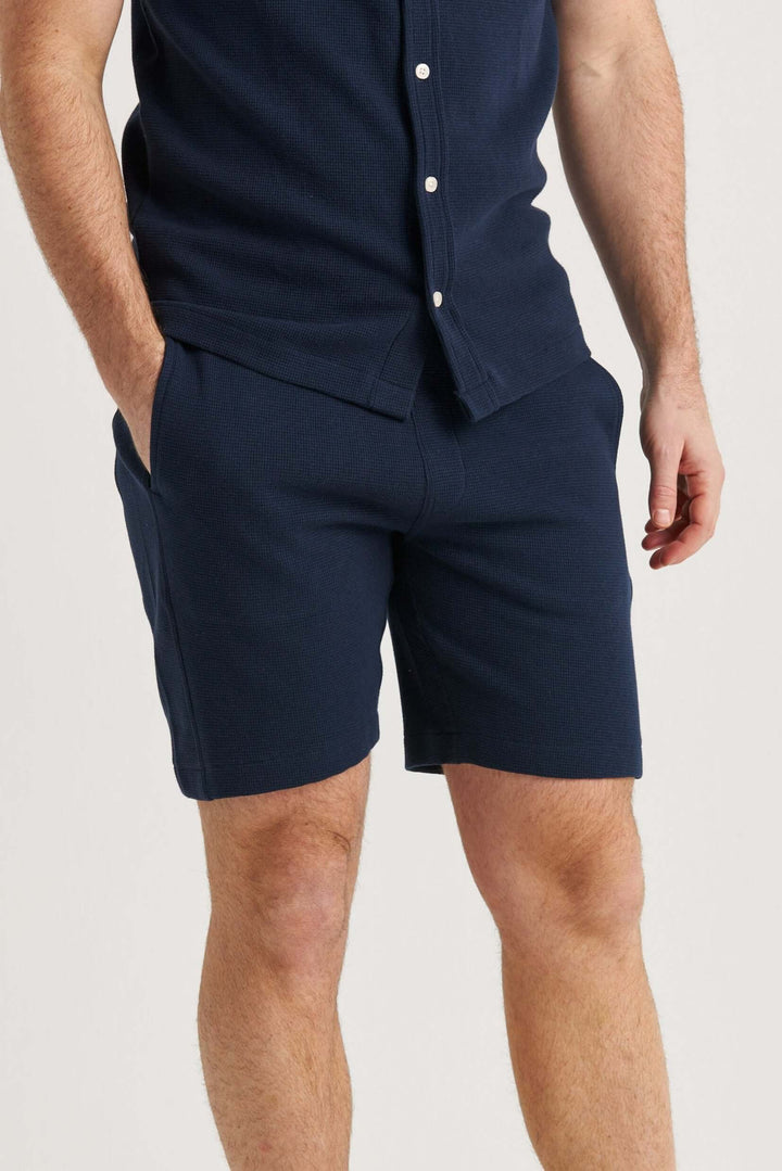 Marinblå Jerseyshorts Bomull