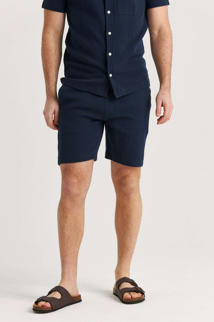 Marinblå Jerseyshorts Bomull
