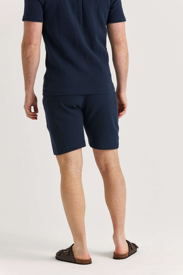 Marinblå Jerseyshorts Bomull