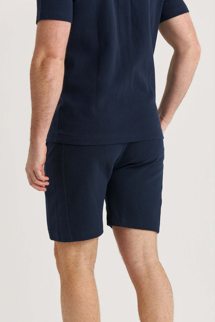 Marinblå Jerseyshorts Bomull
