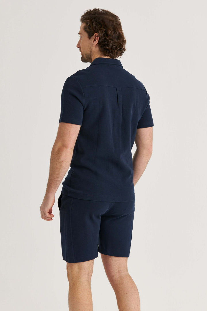 Marinblå Jerseyset Bomull