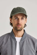 Olivgrön Keps Washed Cotton