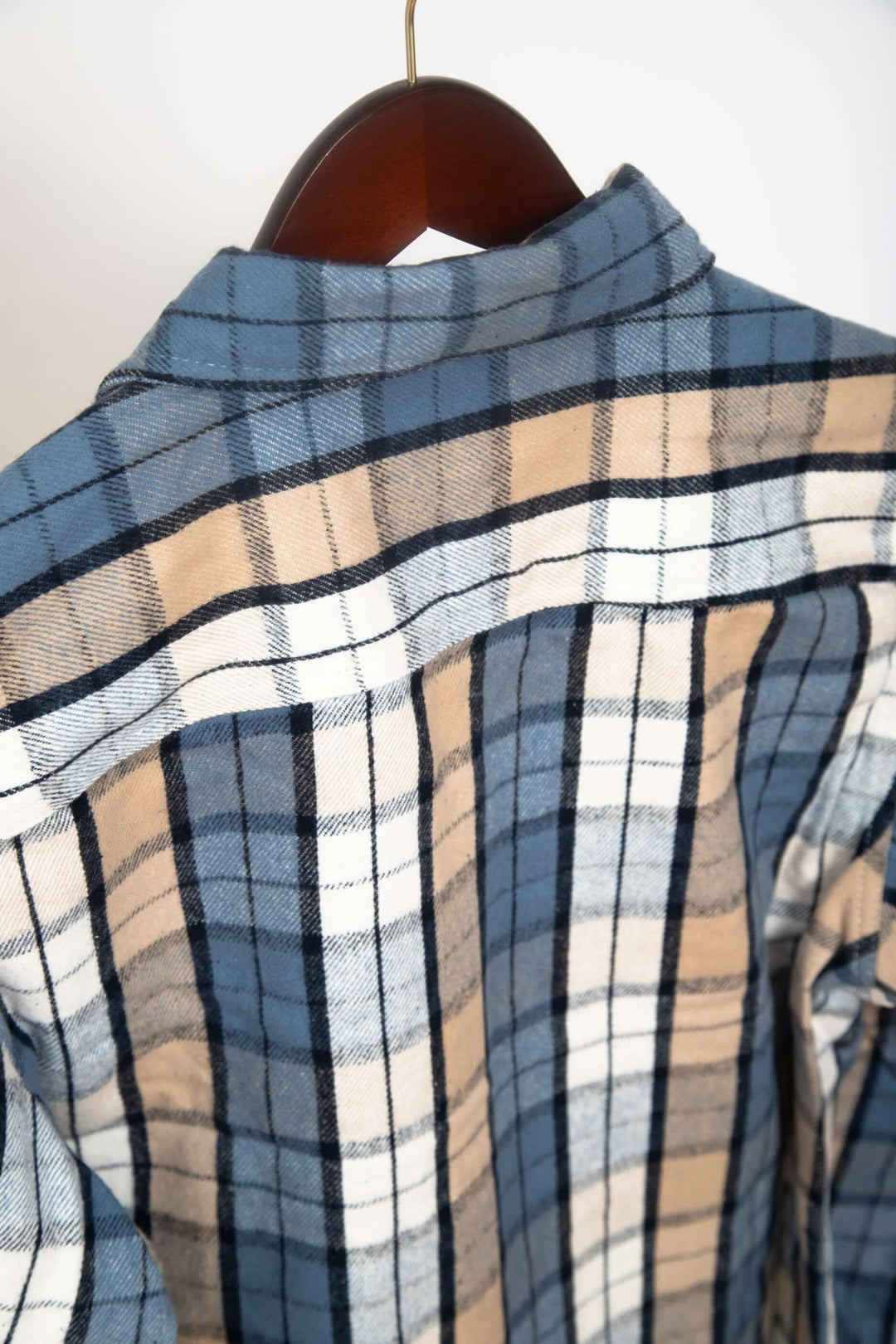 Ljusblå Heavy Flanell Overshirt