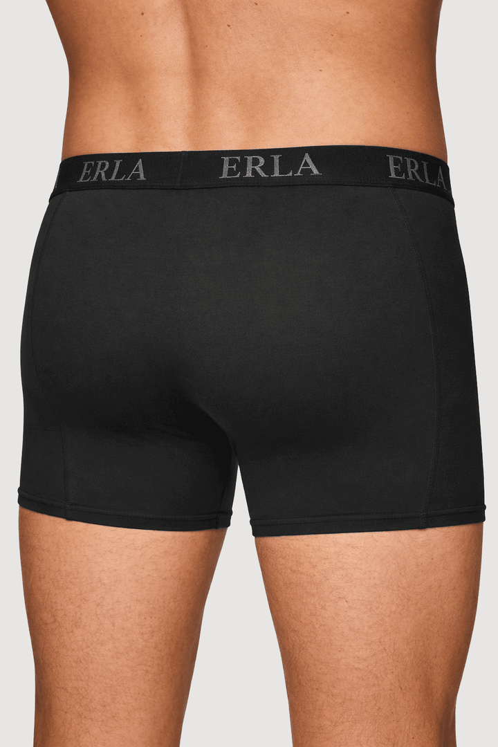 2-pack Svarta Boxerkalsonger baksida