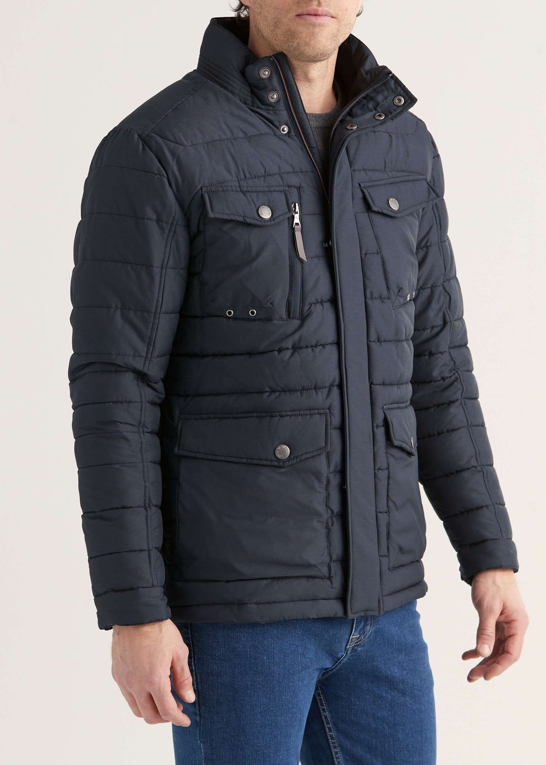 Patchpocket Fieldjacket i Marint