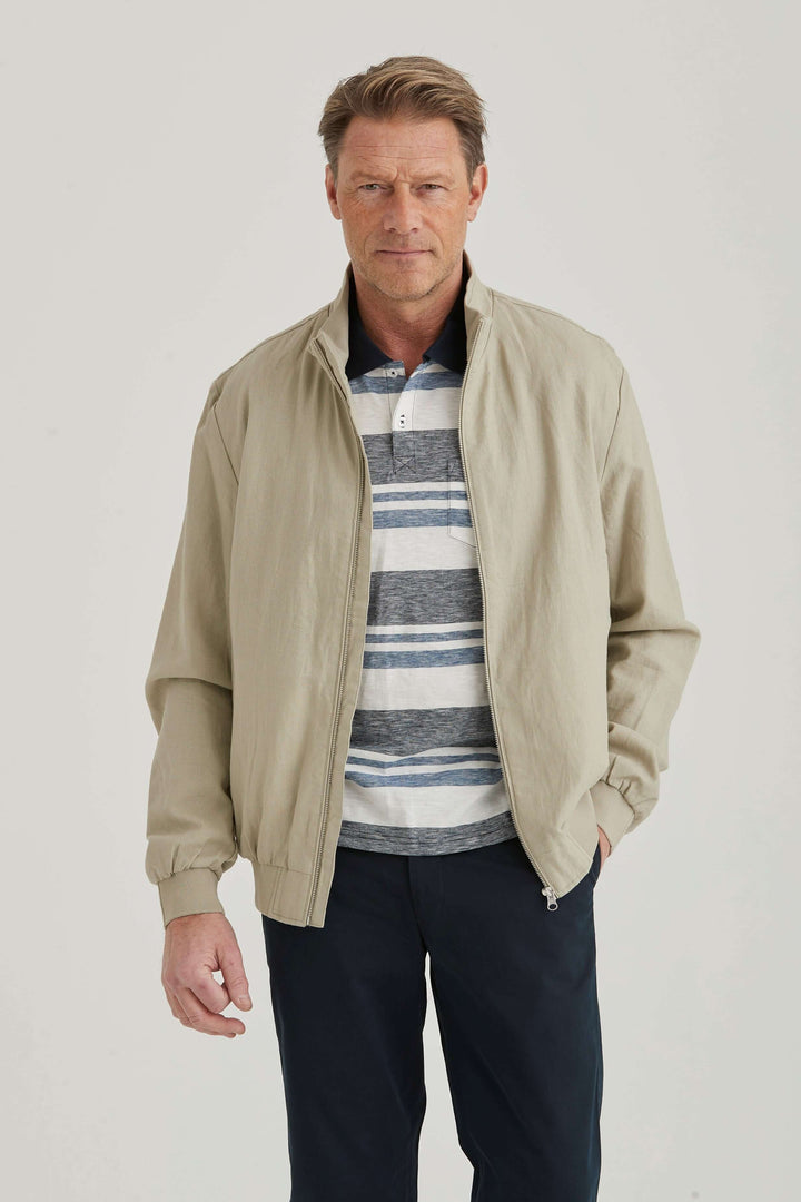 Beige Linnejacka