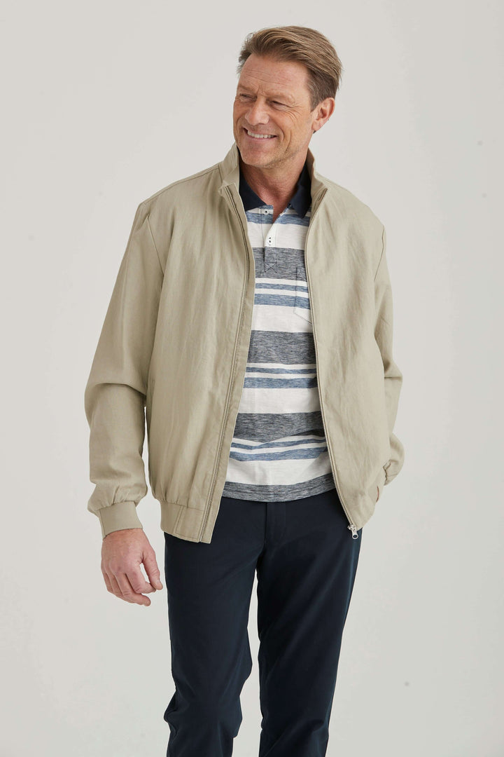 Beige Linnejacka
