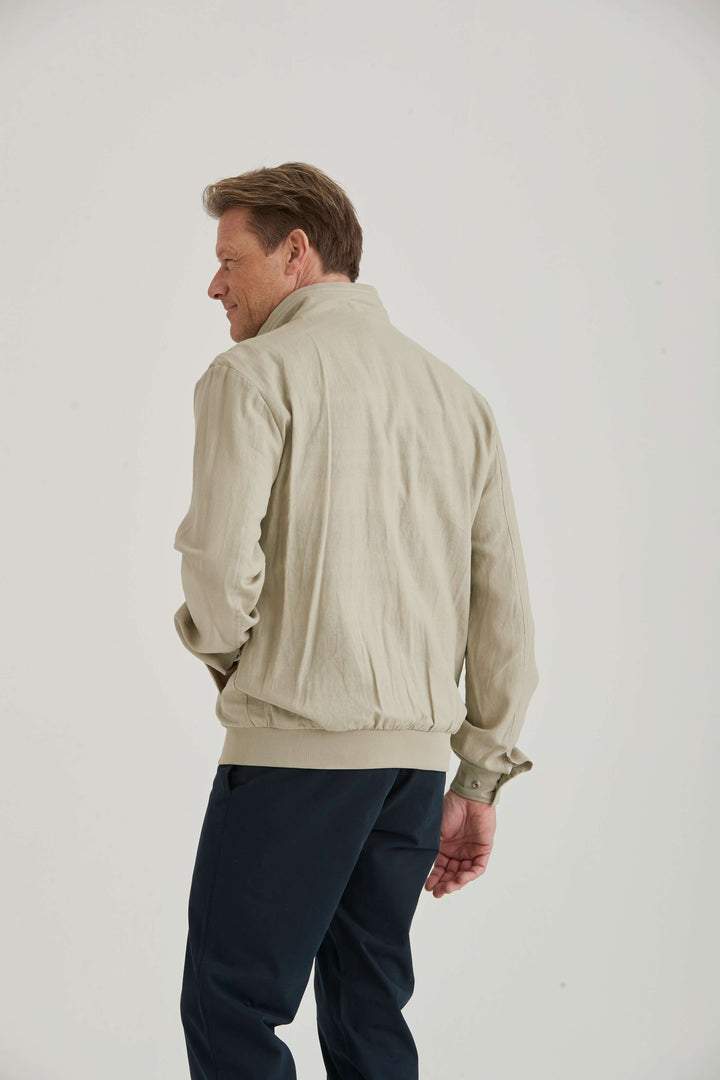 Beige Linnejacka