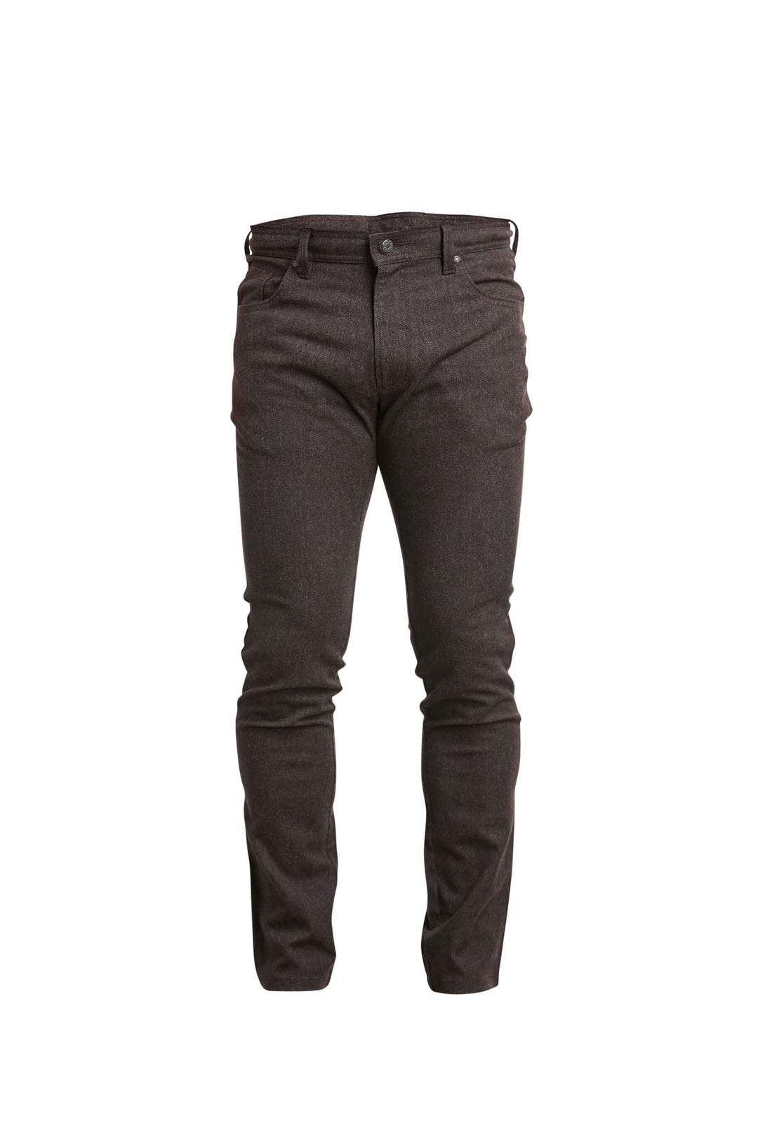 5-pocket chinos mörkbrun