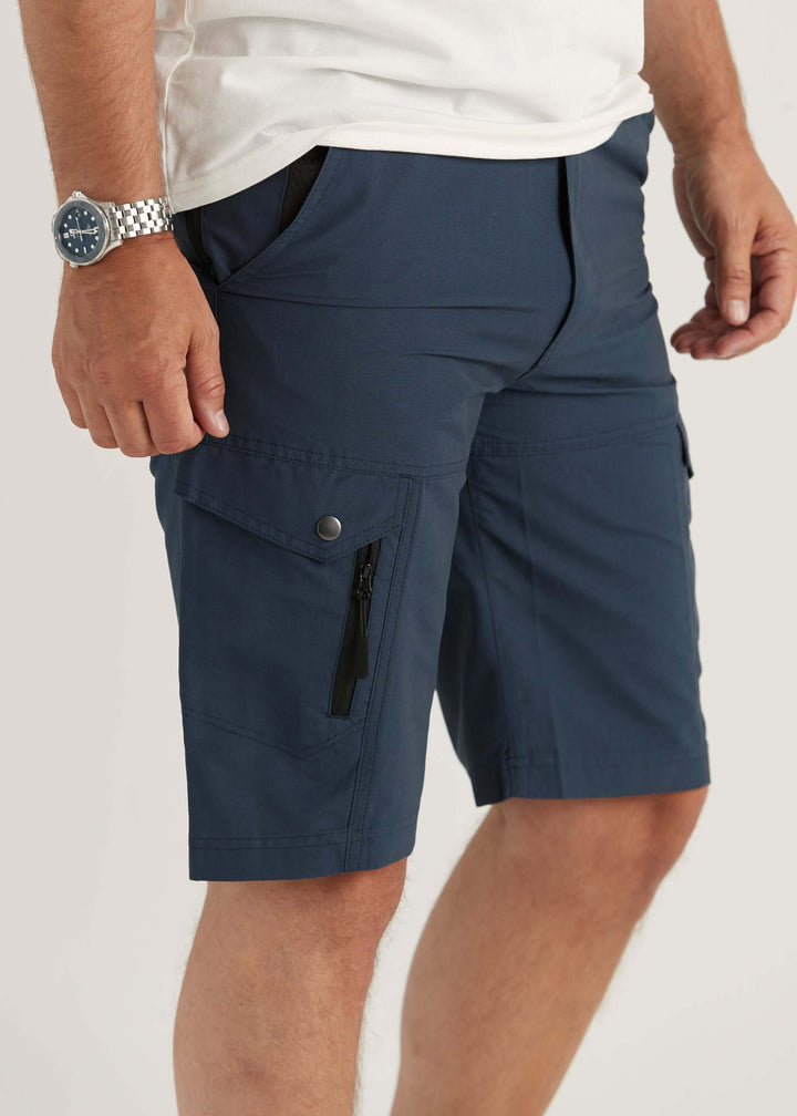 Shorts med benficka Blå