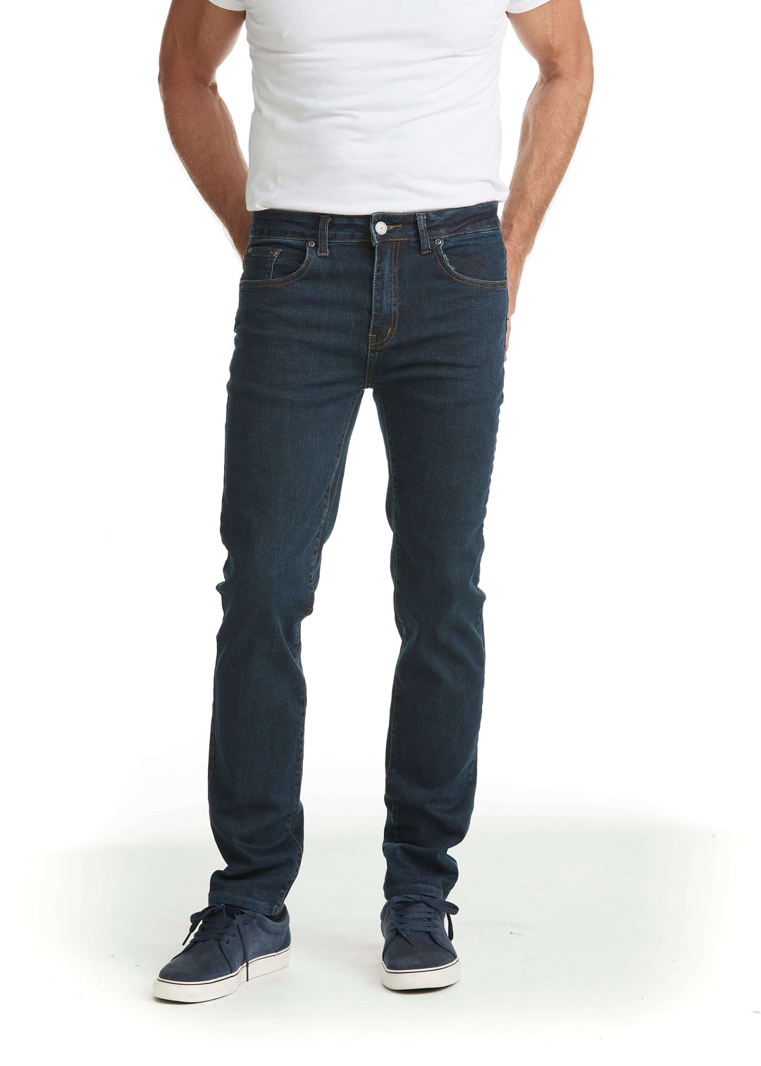 4500 Jeans Stretch Mörkblå