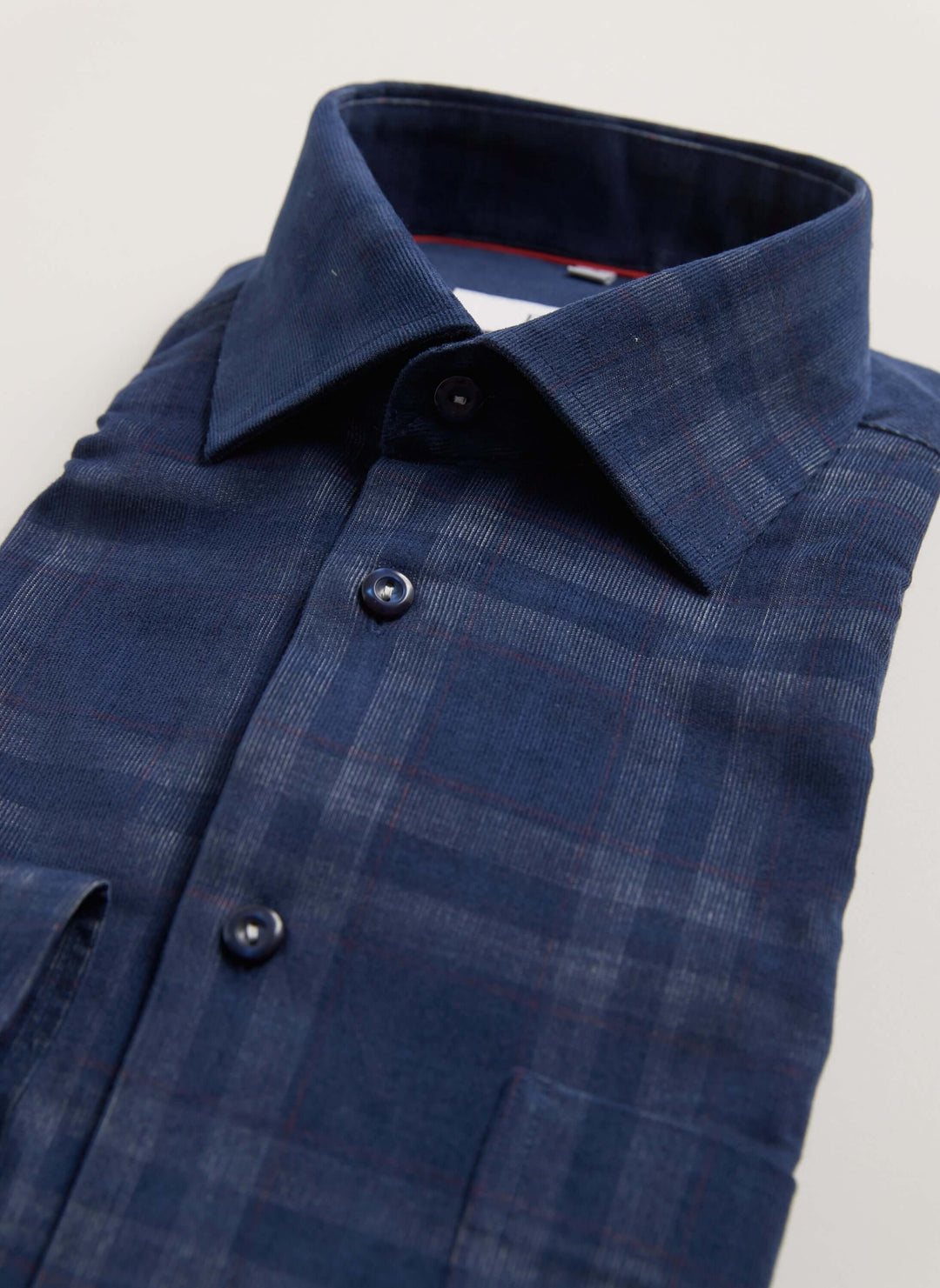 Mörkblå skjorta bedford cord