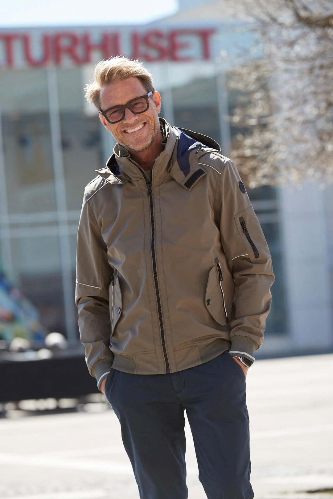 Sportsjacket olivgrön