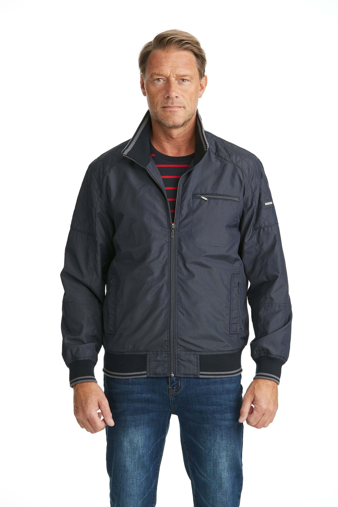 Structured Barracuda Jacket Navy