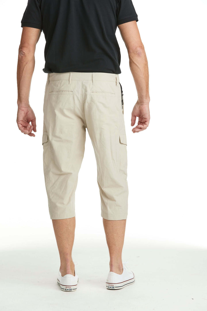 Piratshorts med benficka Beige
