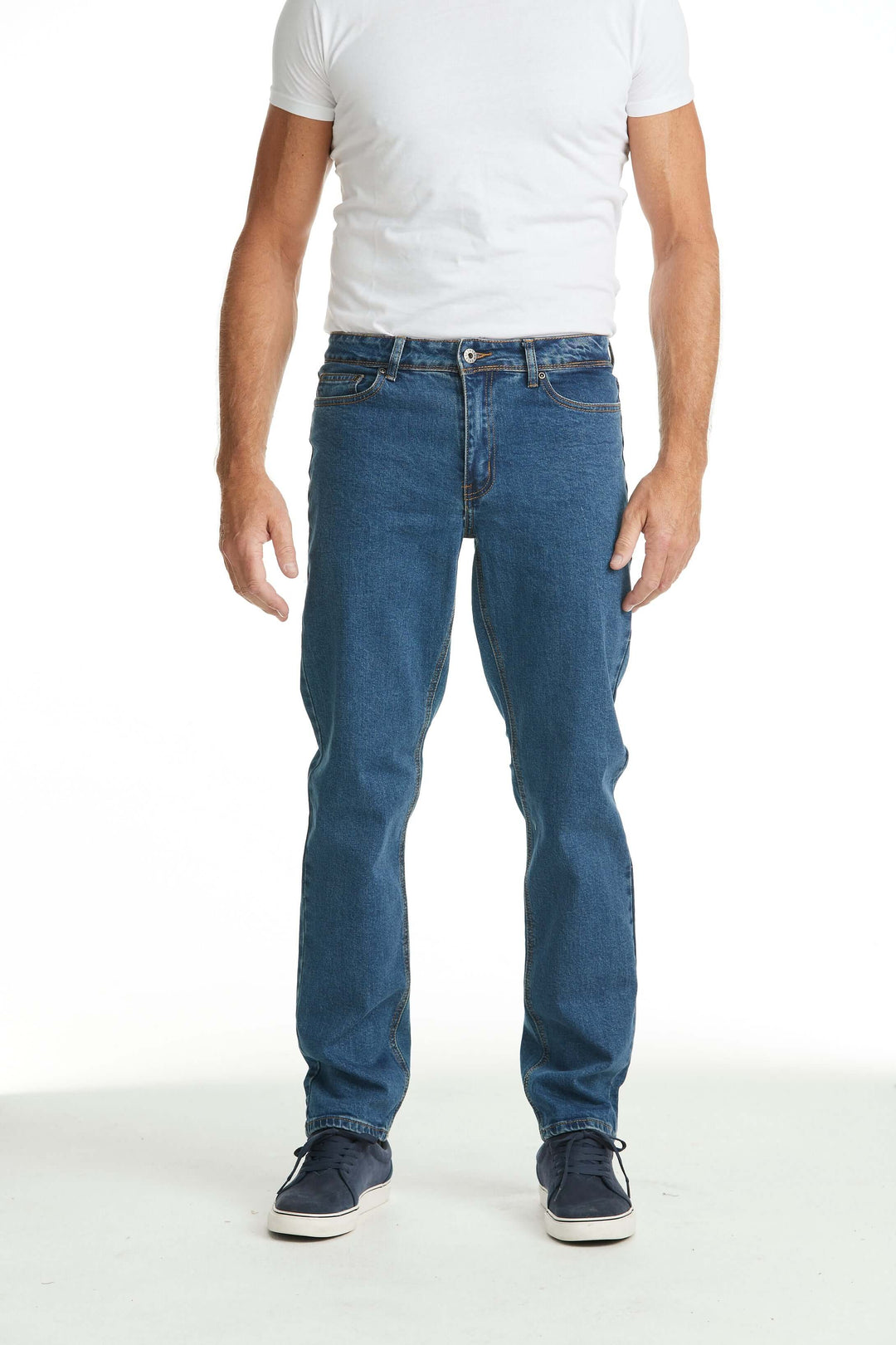 6410 Jeans Regular Fit Stretch Blå