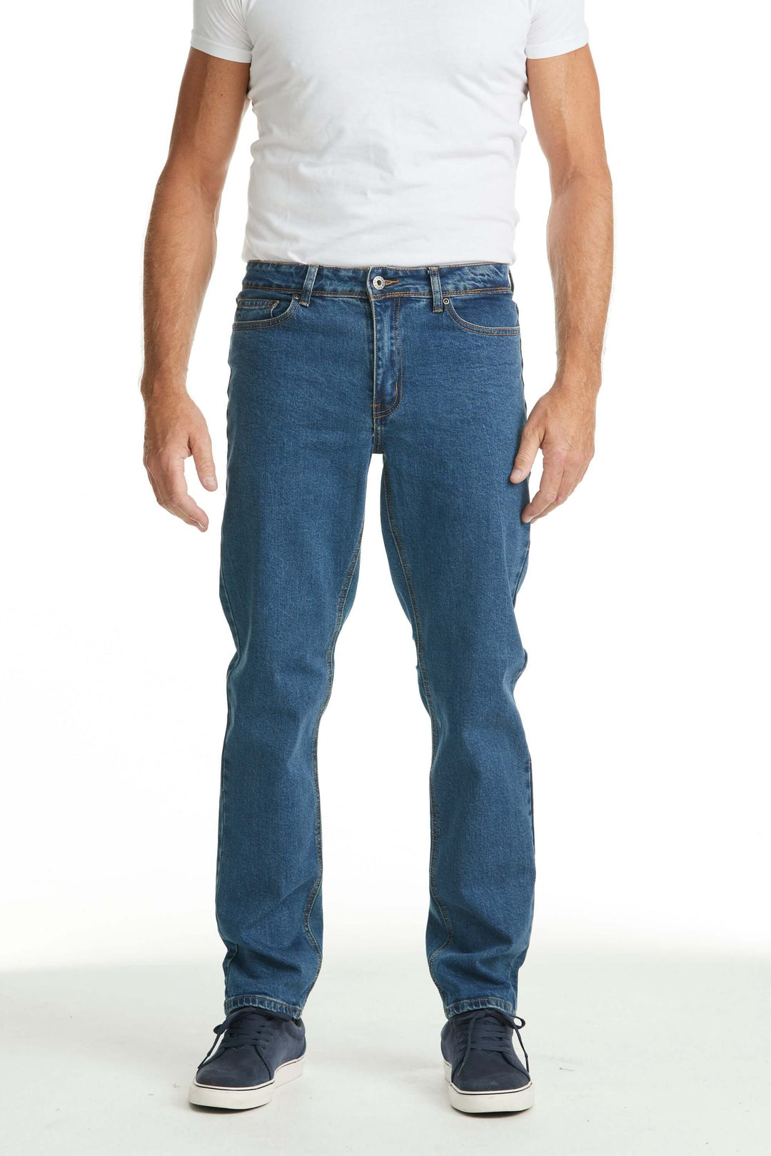 Herr 6410 Jeans Regular Fit Stretch Blå