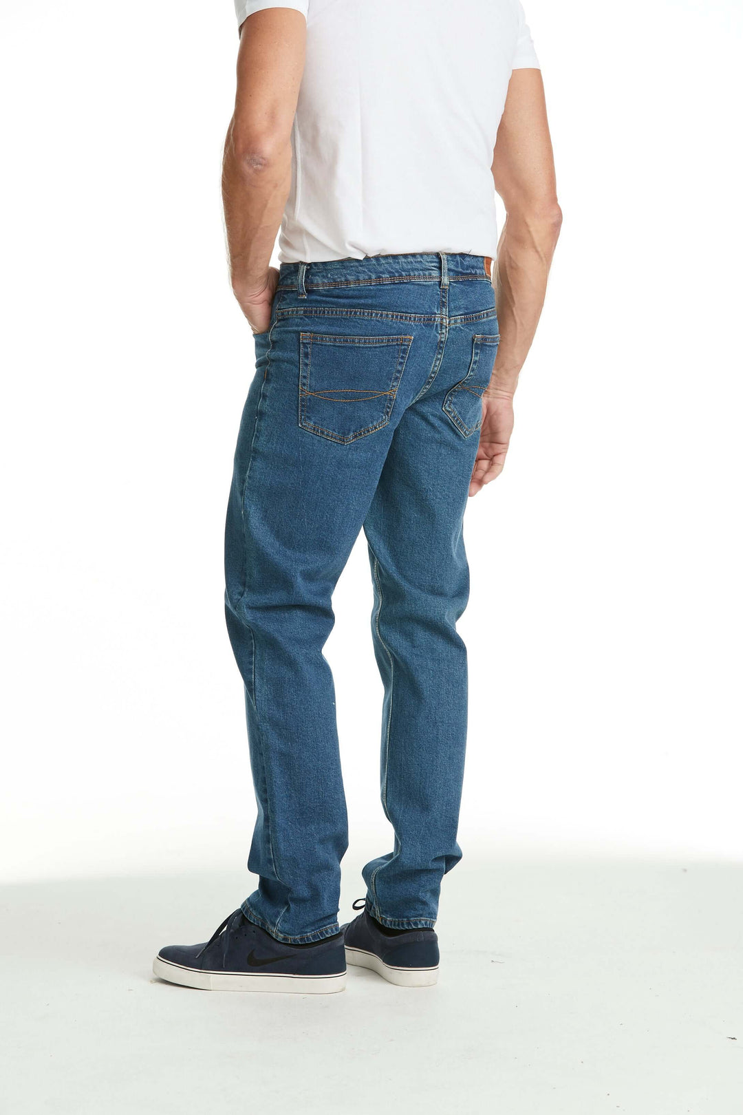 Herr 6410 Jeans Regular Fit Stretch Blå