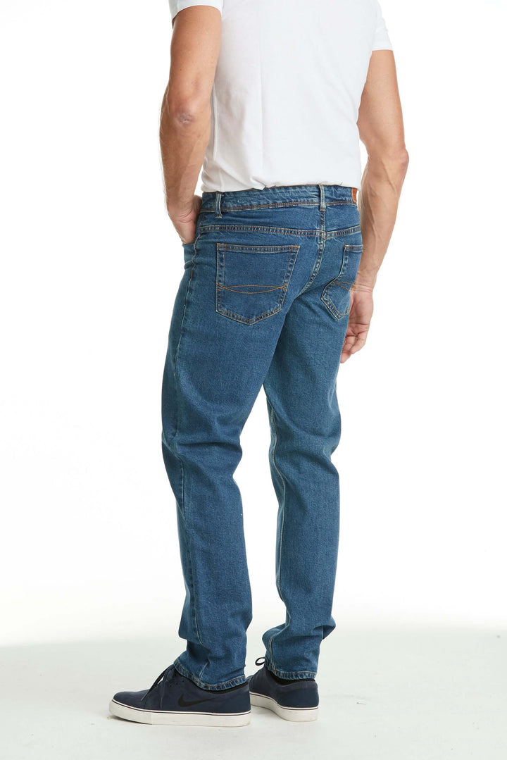 Herr 6410 Jeans Regular Fit Stretch Blå