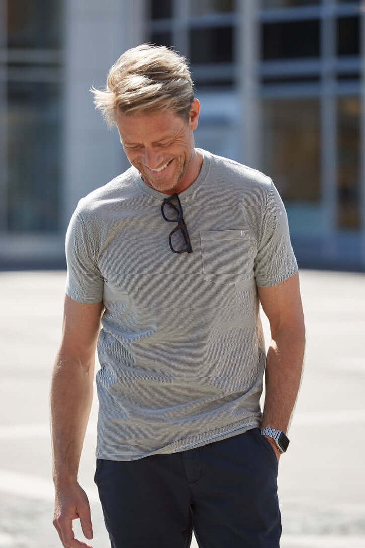 Randig T-Shirt Grön & Vit