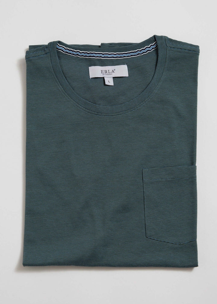 Randig T-Shirt Mörkgrön