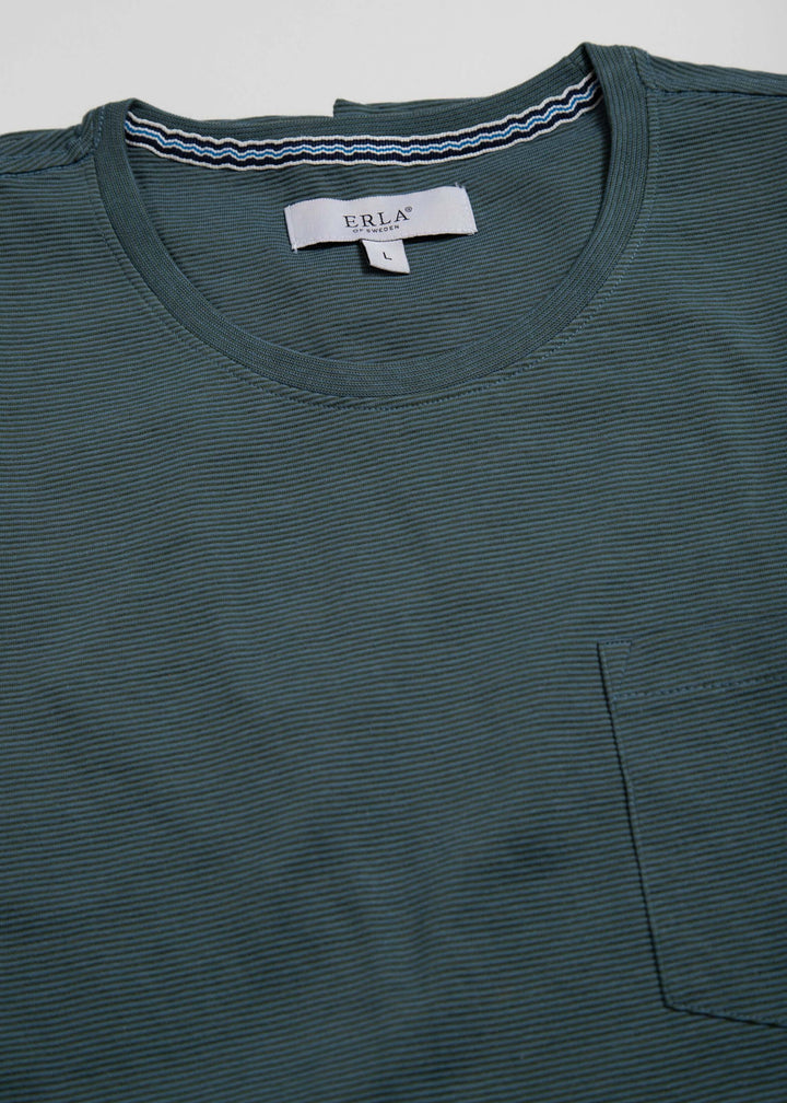 Randig T-Shirt Mörkgrön