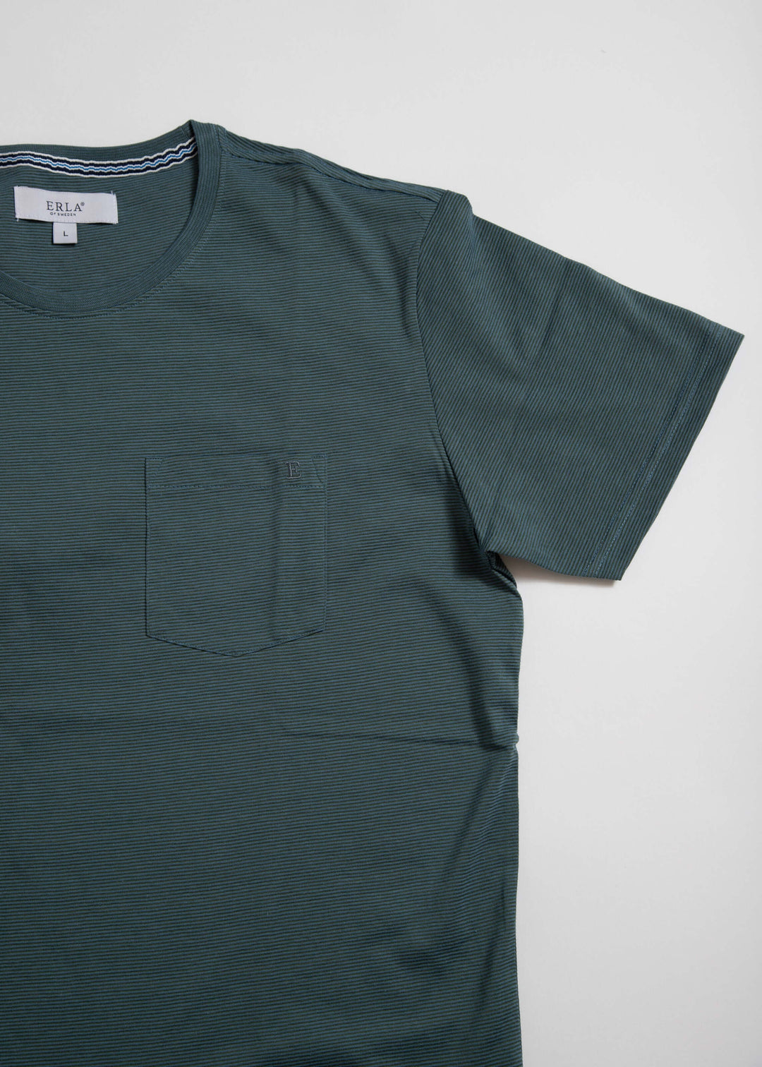 Randig T-Shirt Mörkgrön