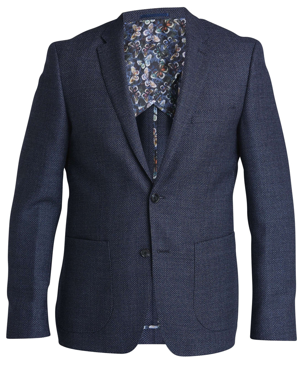 Mörkblå halvfodrad kavaj i Slim fit - Erla of Sweden