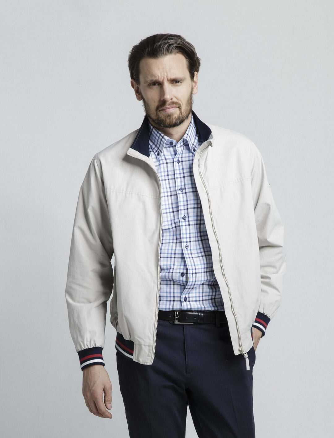 Maritim jacka i Off-white - Erla of Sweden